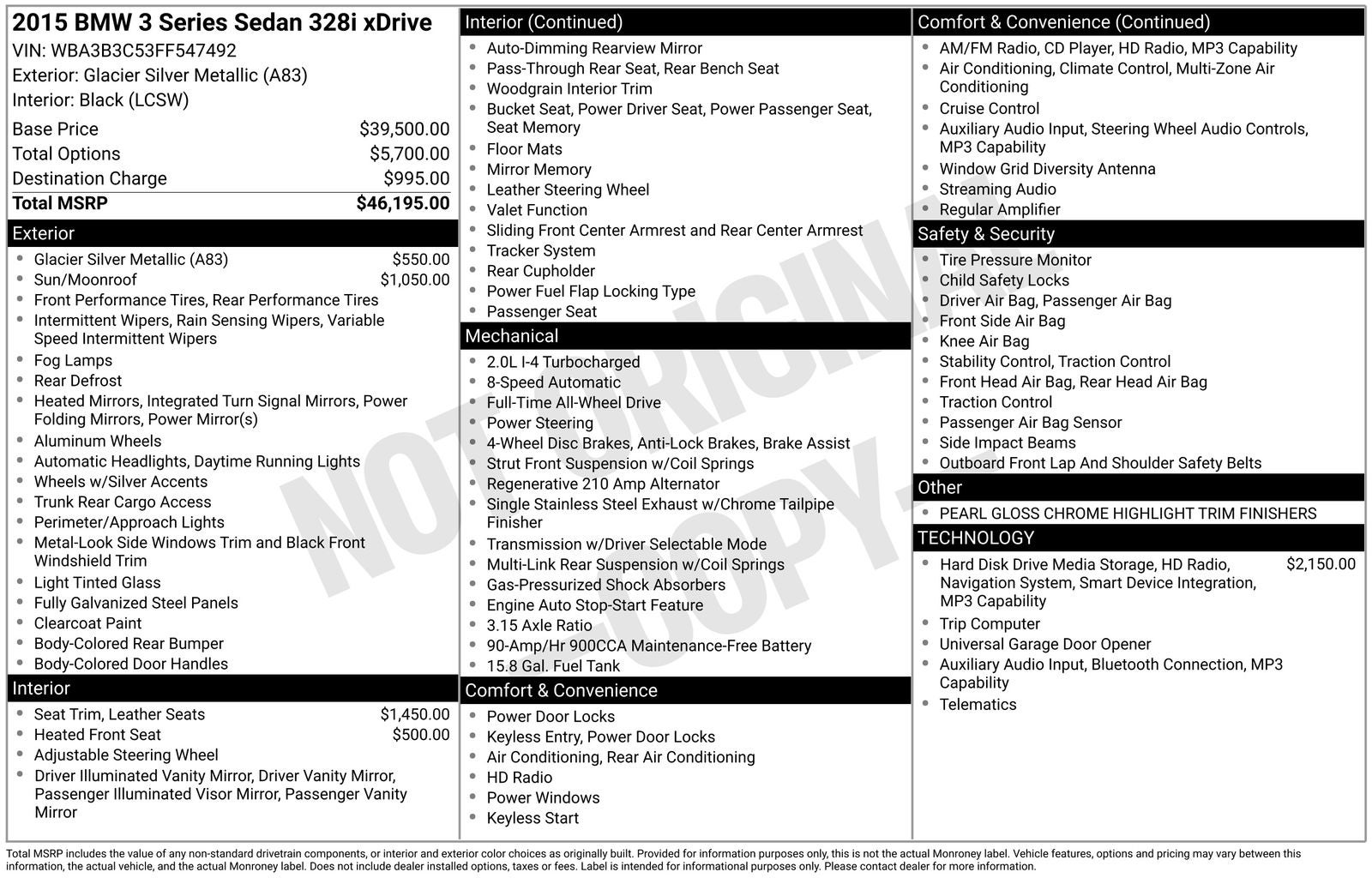 2015 BMW 3 Series 328i xDrive