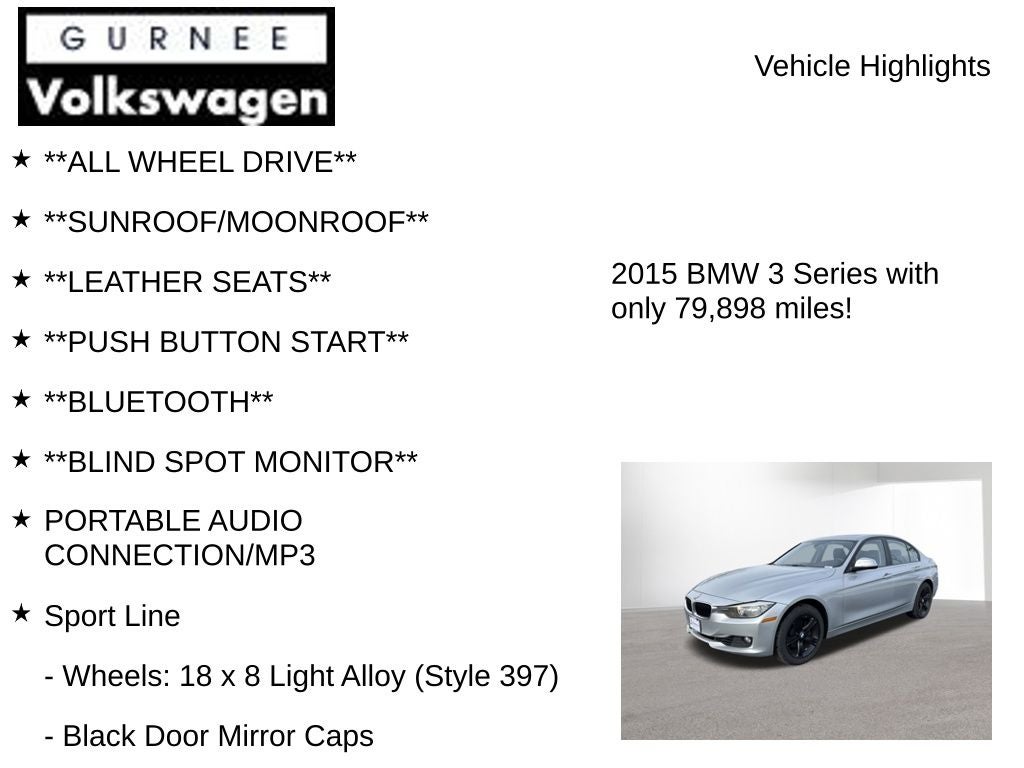 2015 BMW 3 Series 328i xDrive