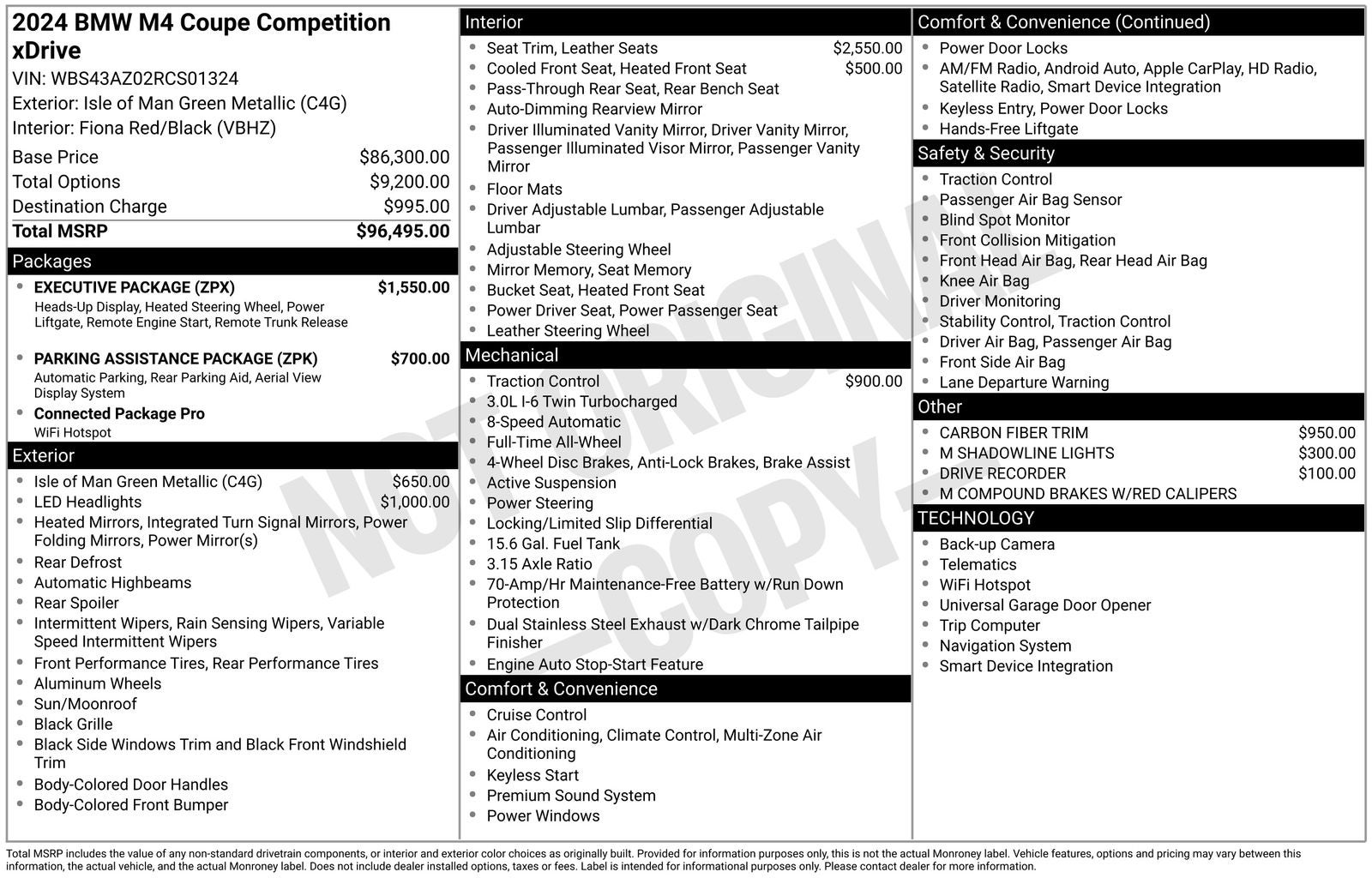 2024 BMW M4 Competition