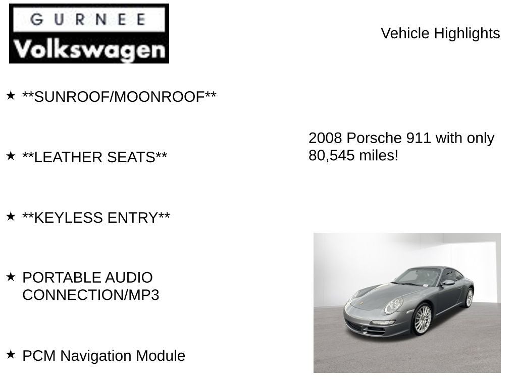 2008 Porsche 911 Carrera