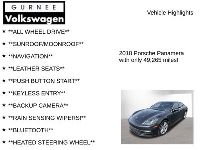 2018 Porsche Panamera 4S