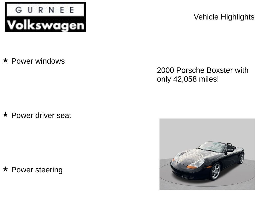 2000 Porsche Boxster Base