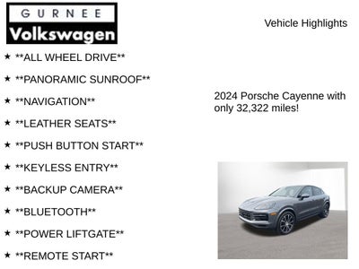2024 Porsche Cayenne Coupe Base Premium Plus