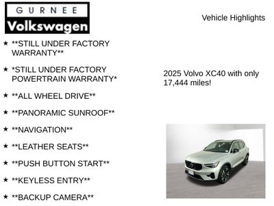 2025 Volvo XC40 B5 Plus Dark Theme