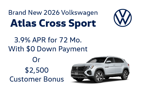 Brand New 2026 Volkswagen ATLAS CROSS SPORT