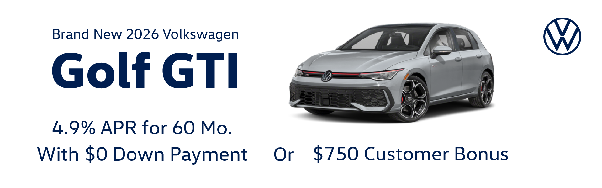Brand New 2026 Volkswagen GOLF GTI