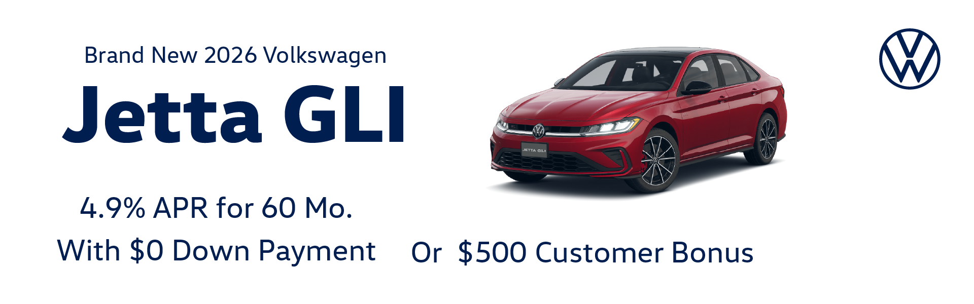 Brand New 2026 Volkswagen JETTA GLI