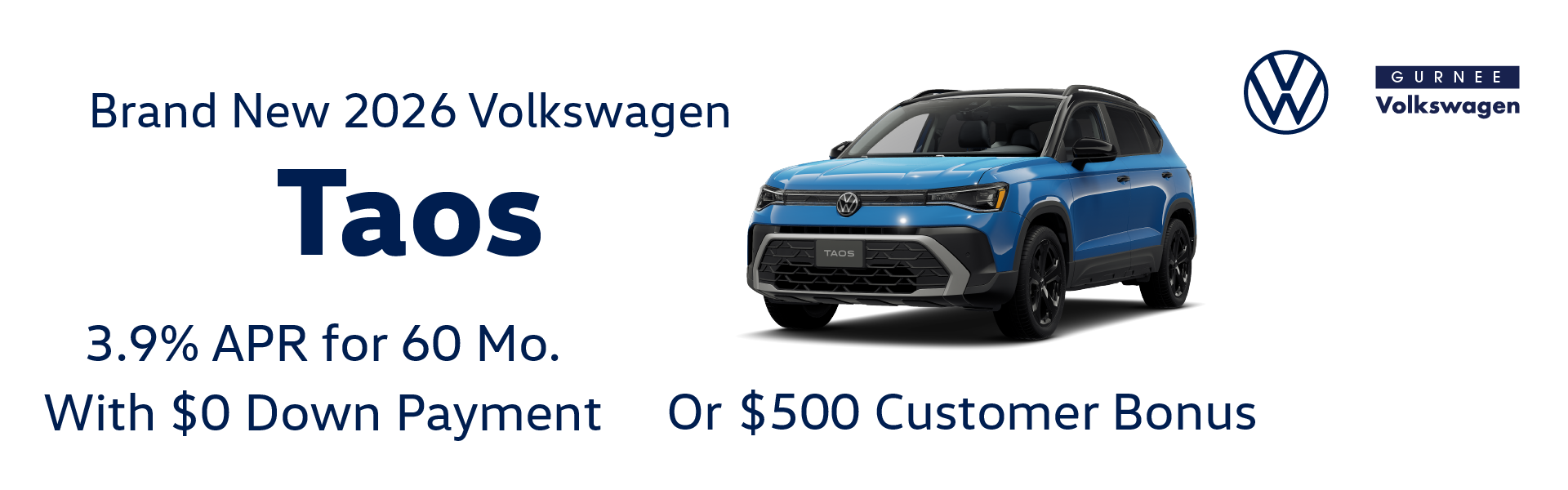 Brand New 2026 Volkswagen TAOS