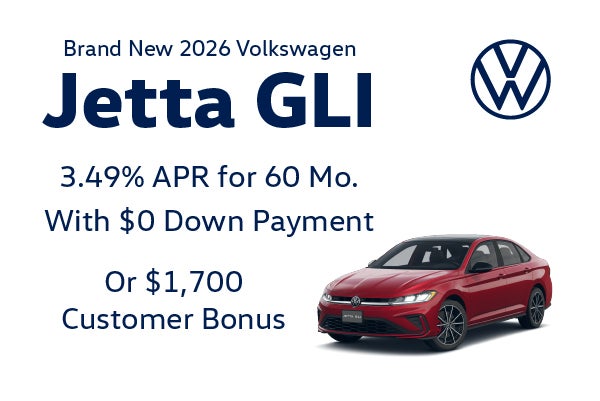 Brand New 2026 Volkswagen JETTA GLI