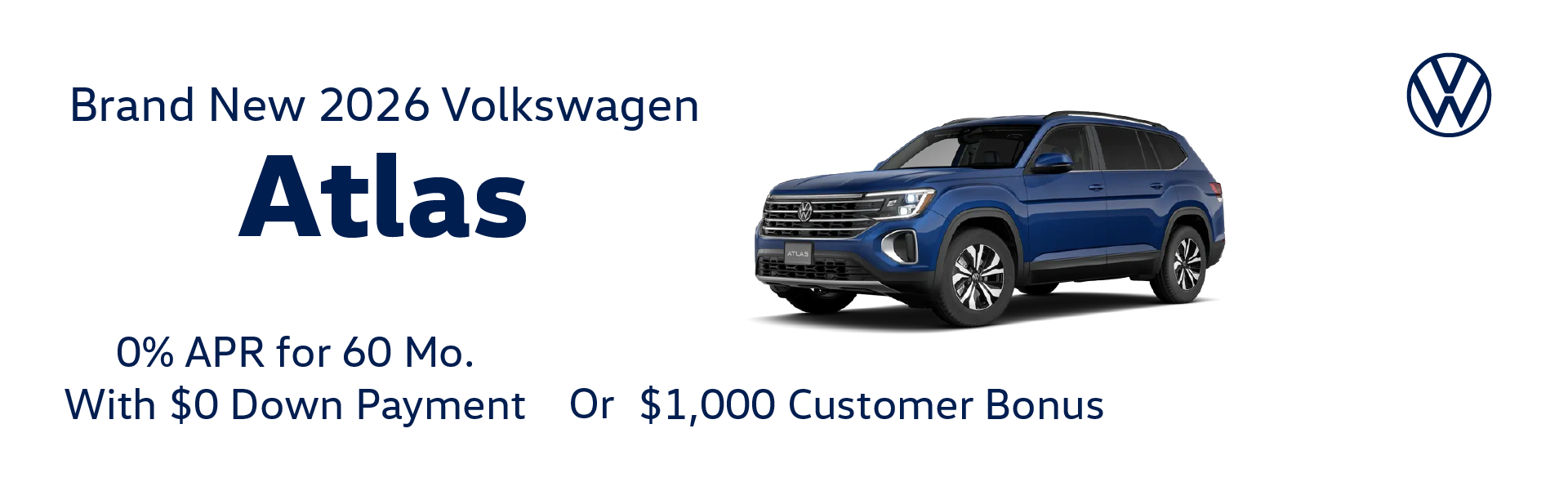 Brand New 2026 Volkswagen ATLAS