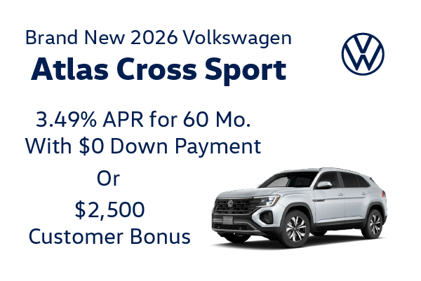 Brand New 2026 Volkswagen ATLAS CROSS SPORT
