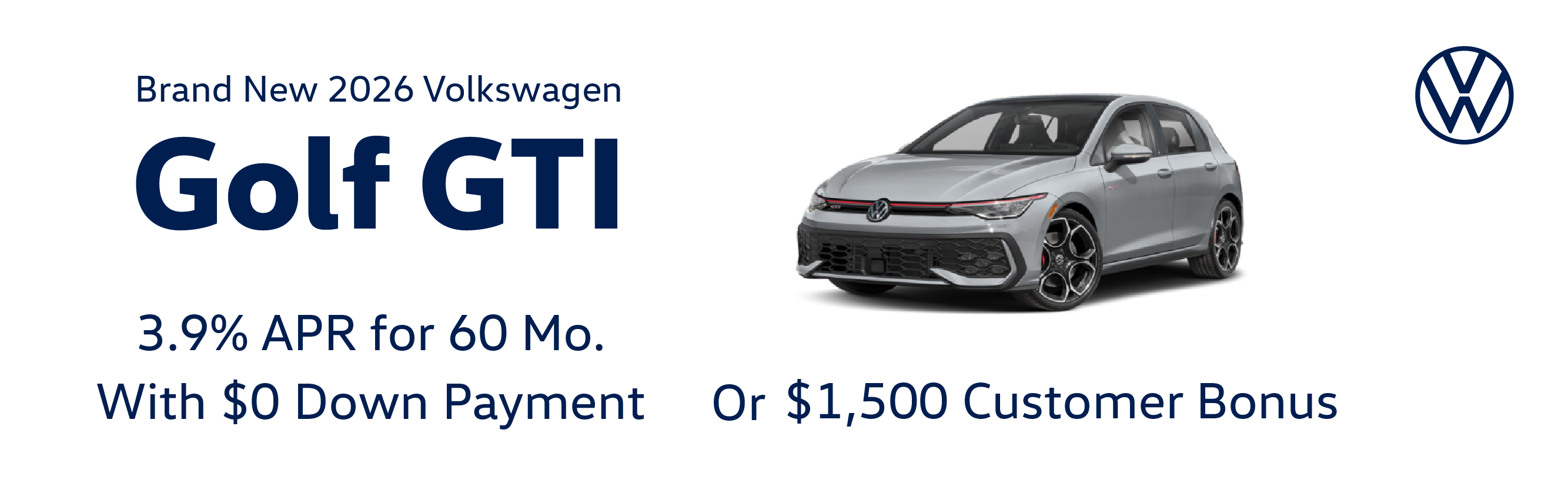 Brand New 2026 Volkswagen Golf GTI