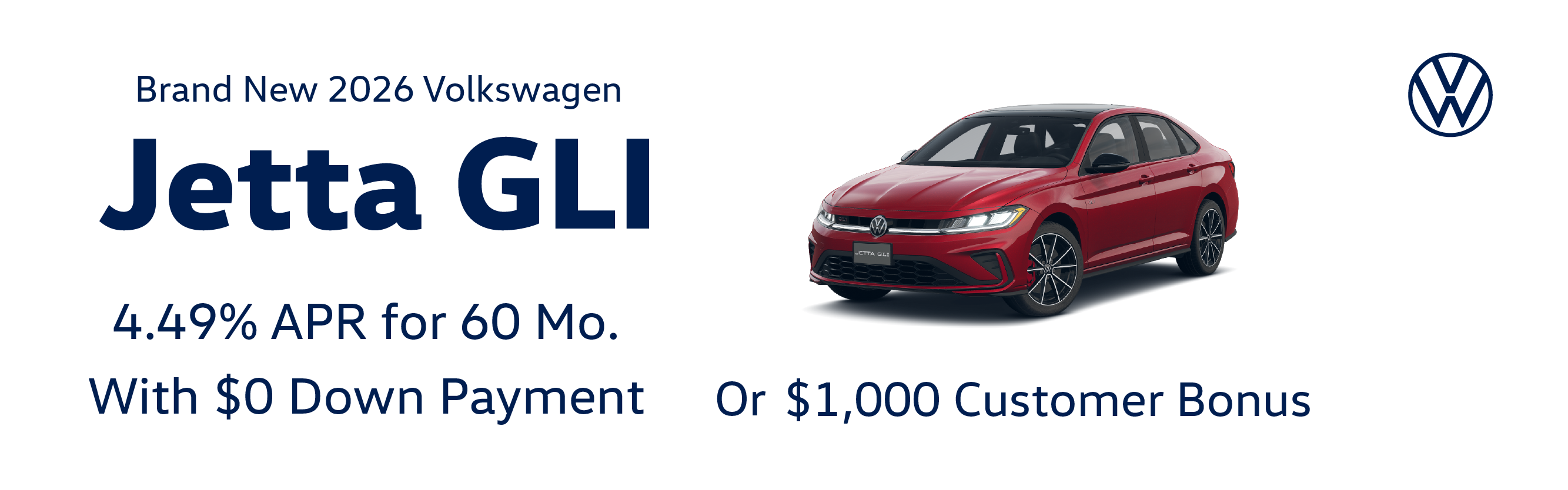 Brand New 2026 Volkswagen JETTA GLI