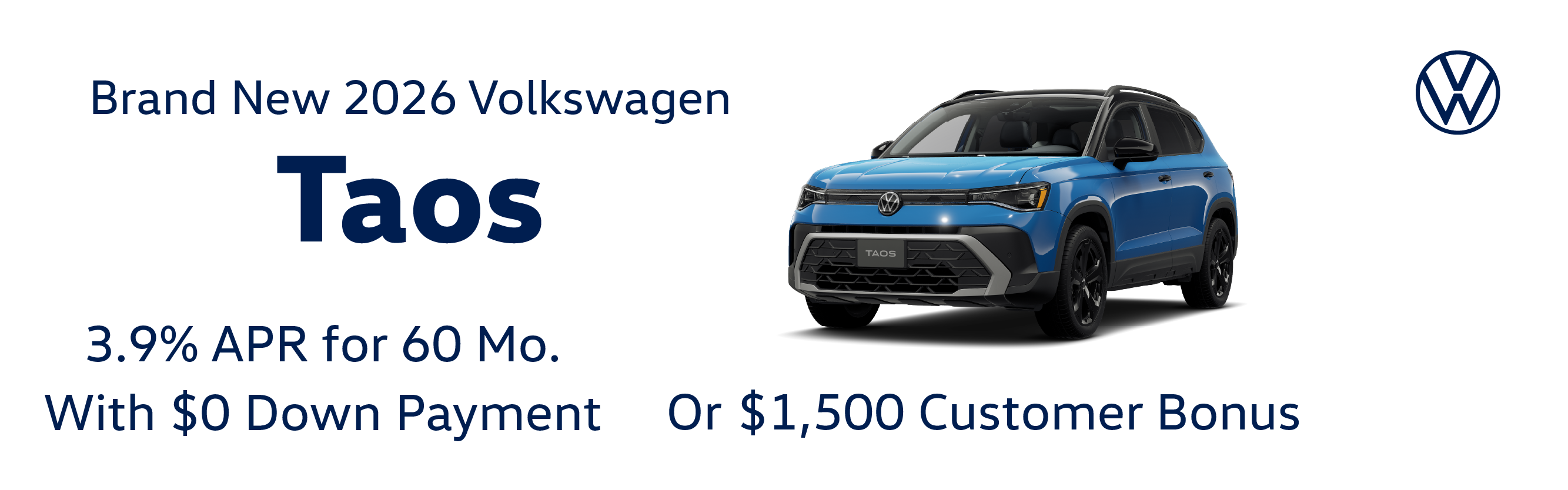 Brand New 2026 Volkswagen TAOS