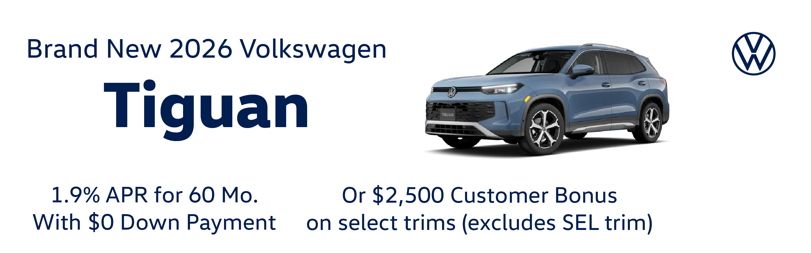 Brand New 2026 Volkswagen TIGUAN