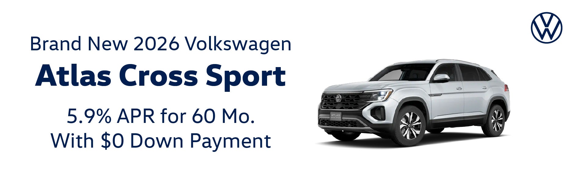 Brand New 2026 Volkswagen ATLAS CROSS SPORT