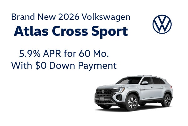 Brand New 2026 Volkswagen ATLAS CROSS SPORT
